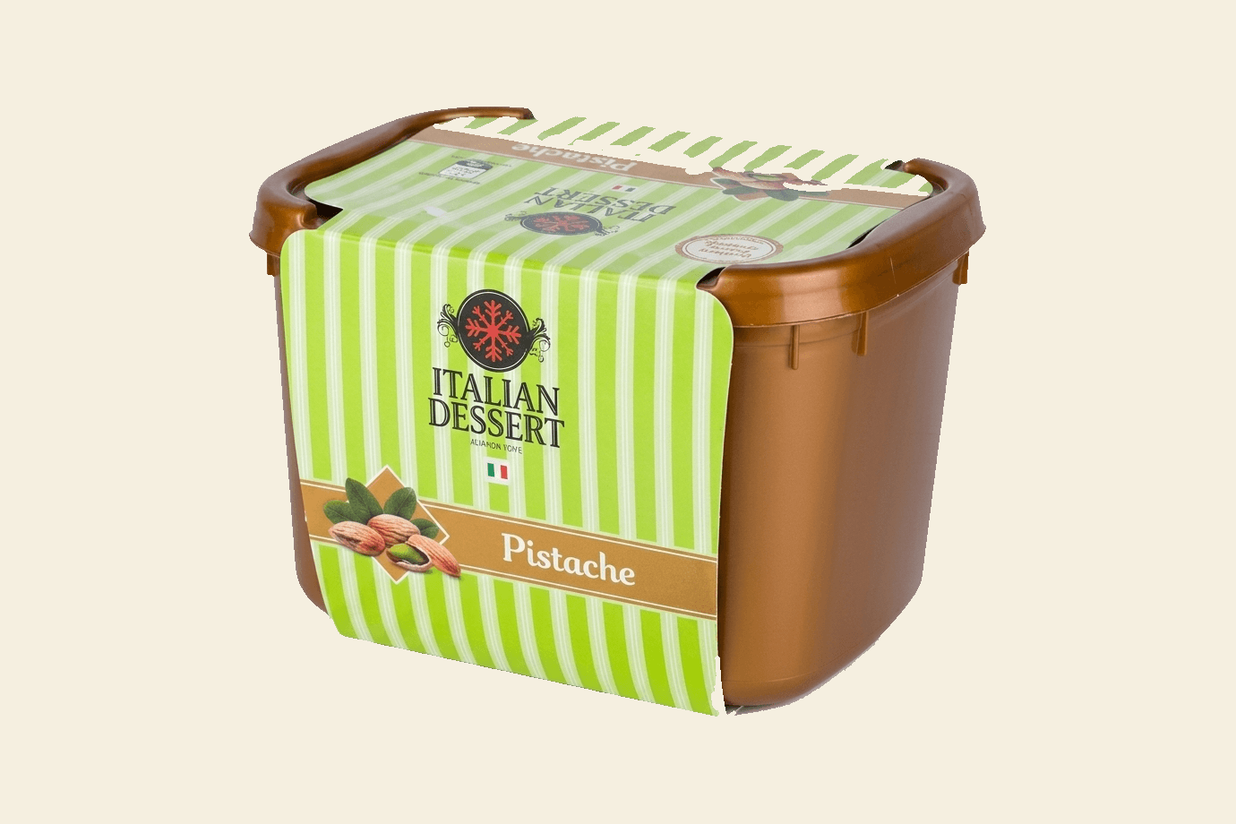 Sorvete em pote família de 2 litros Italian Dessert para revenda